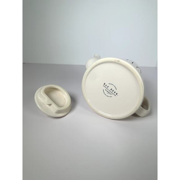 Rae Dunn by Magenta “TEA” Teapot 32 fl oz White Ceramic Black Lettering 7"x8" - Picture 5 of 5